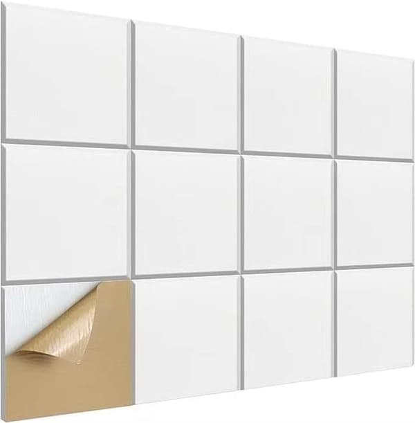 OBOSOE akustinen paneeli 12 kpl 30x30cm itseliimautuva äänieristysseinäpaneeli polyesteri