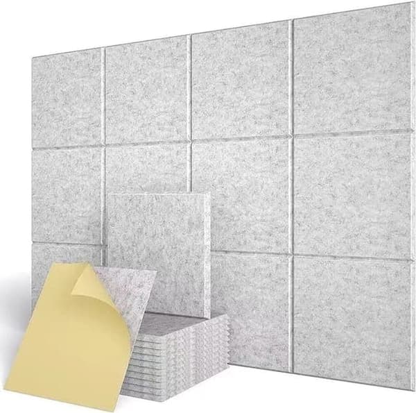 OBOSOE akustinen paneeli 12 kpl 30x30cm itseliimautuva äänieristysseinäpaneeli polyesteri
