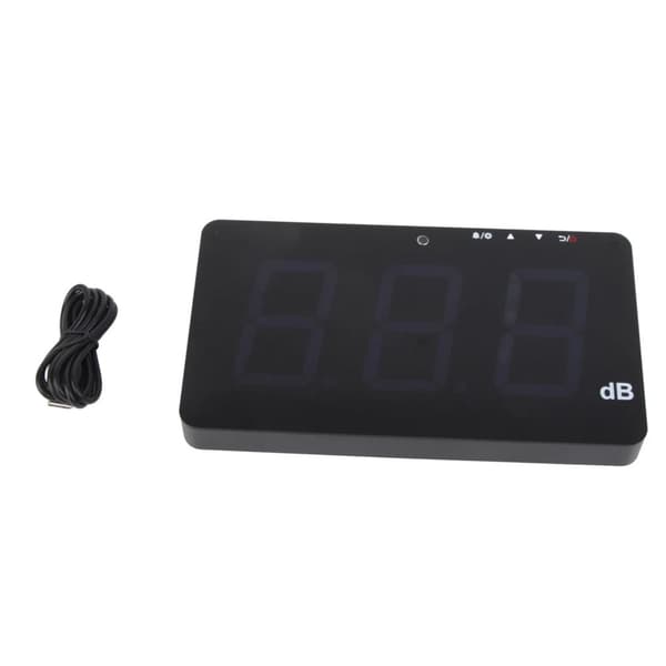 Digital lydniveau måler, måleområde 30-130 dB, nøjagtighed ±1,5 dB,Sort