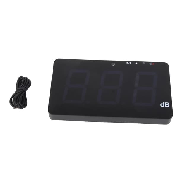 Digital lydniveau måler, måleområde 30-130 dB, nøjagtighed ±1,5 dB,Sort