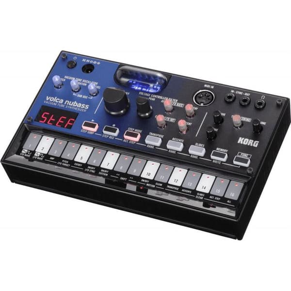 Bassynthesizer - Korg - VOLCA-NUBASS - Nutube-lampor - Batteridrift - MIDI In/Out