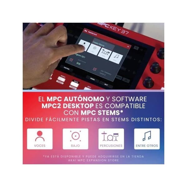 Autonom station - AKAI - MPC Key 37 - MIDI-tangentbord 37 tangenter - Wi-Fi - Bluetooth