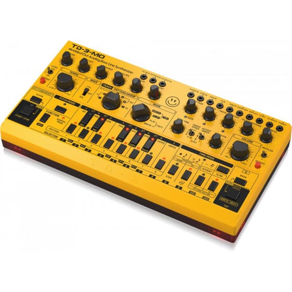 Behringer TD-3-MO-AM -syntetisator, gul