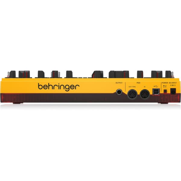 Behringer TD-3-MO-AM -syntetisator, gul