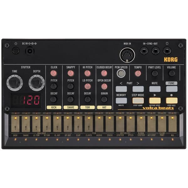 Trumaskin - Korg - VOLCA-BEATS - Analog - PCM - 6 redigerbara delar