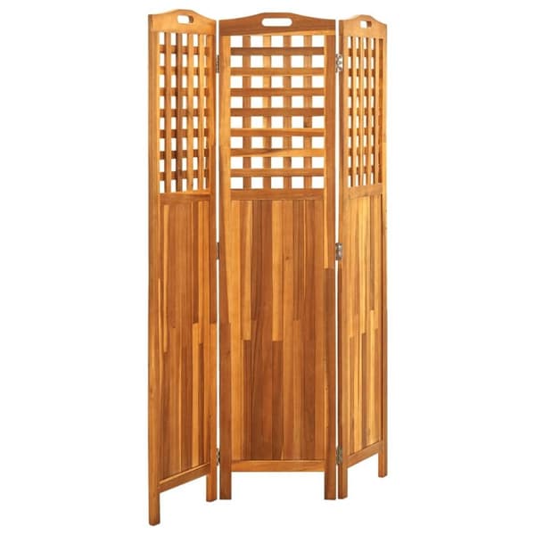 vidaXL Romdeler 3 paneler 121x2x170 cm heltre akasie