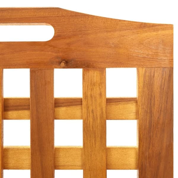 vidaXL 4-panels rumdeler 161x2x170 cm massivt akacietræ