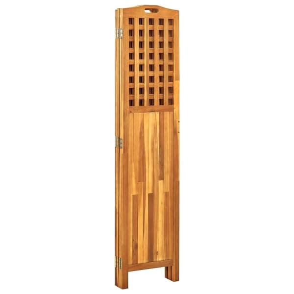 vidaXL Romdeler 4 paneler 161x2x170 cm heltre akasie