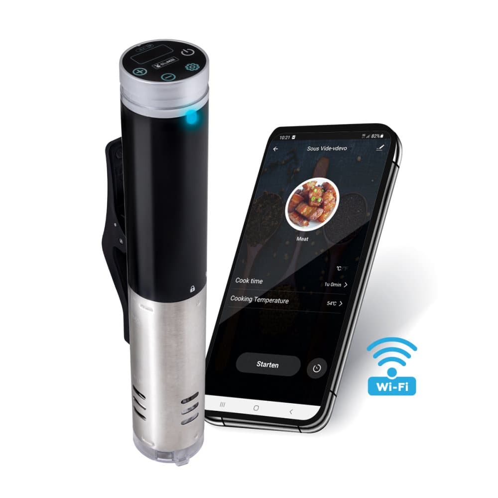 BluMill Smart Sous Vide Stick - Slow-cooker med Wifi-funktion och App - Nedsänkningscirkulator