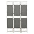 Miniatyrbillede 1 af 8: vidaXL 3-panels rumdeler 105x165 cm stof grå