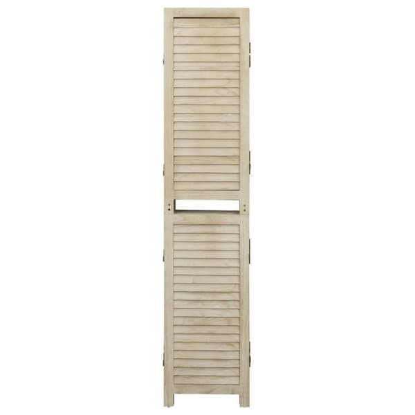 vidaXL 3-panels rumdeler 105x165 cm massivt kejsertræ