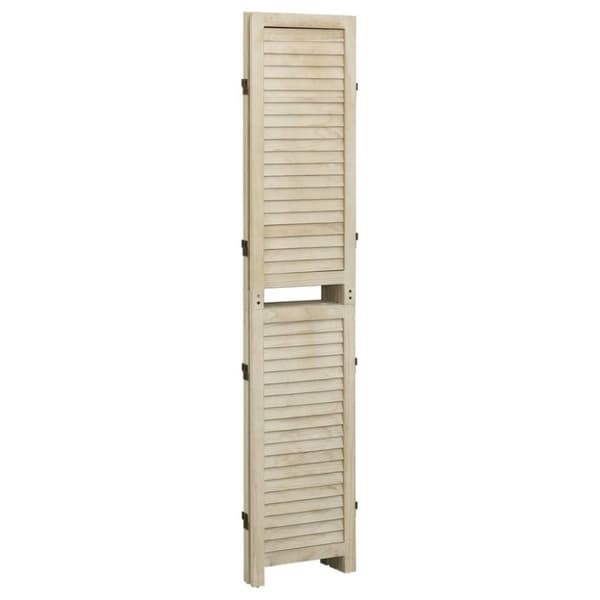 vidaXL 3-panels rumdeler 105x165 cm massivt kejsertræ