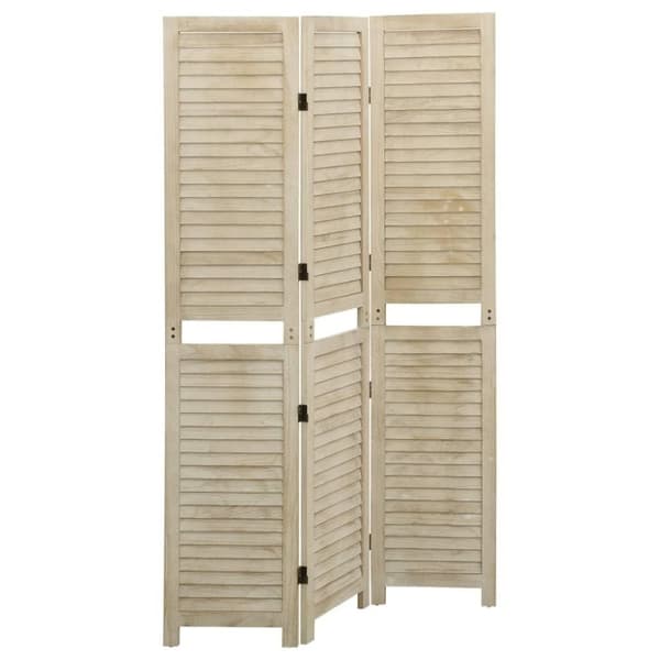 vidaXL 3-panels rumdeler 105x165 cm massivt kejsertræ