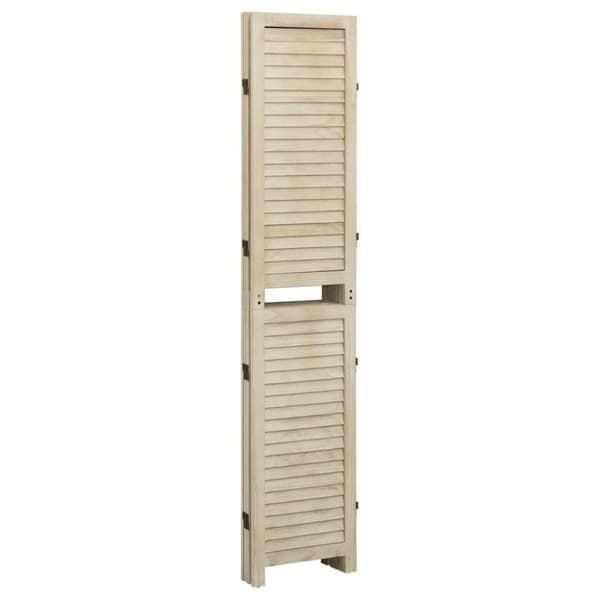 vidaXL Romdeler 4 paneler 140x165 cm heltre keisertre
