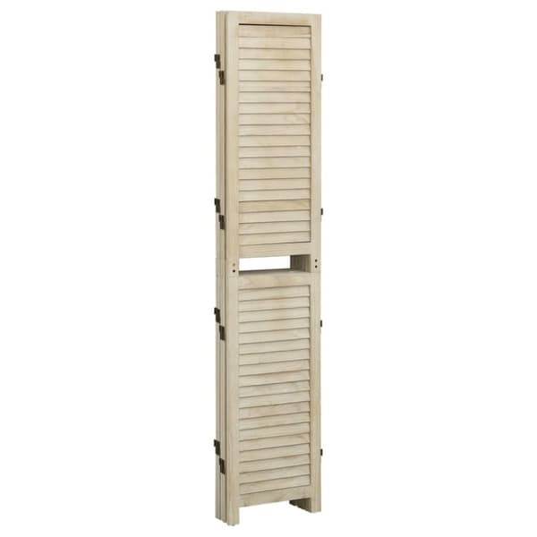 vidaXL Romdeler 5 paneler 175x165 cm heltre keisertre