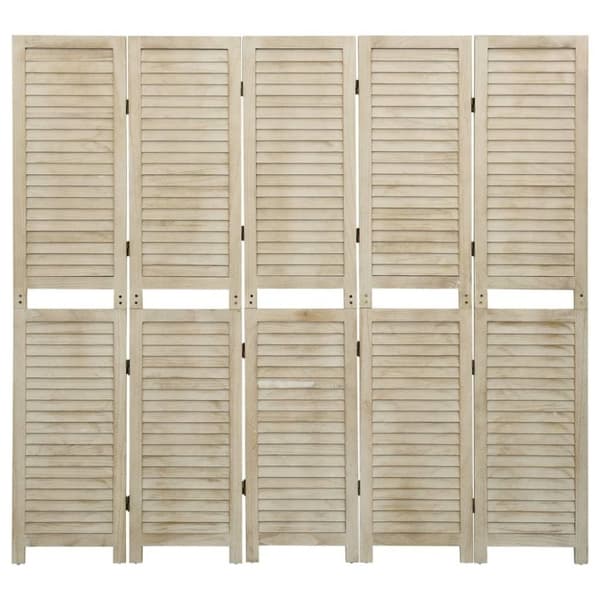 vidaXL Romdeler 5 paneler 175x165 cm heltre keisertre