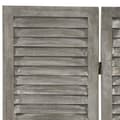 Miniatyrbillede 4 af 8: vidaXL 4-panels rumdeler 143x166 cm massivt træ grå