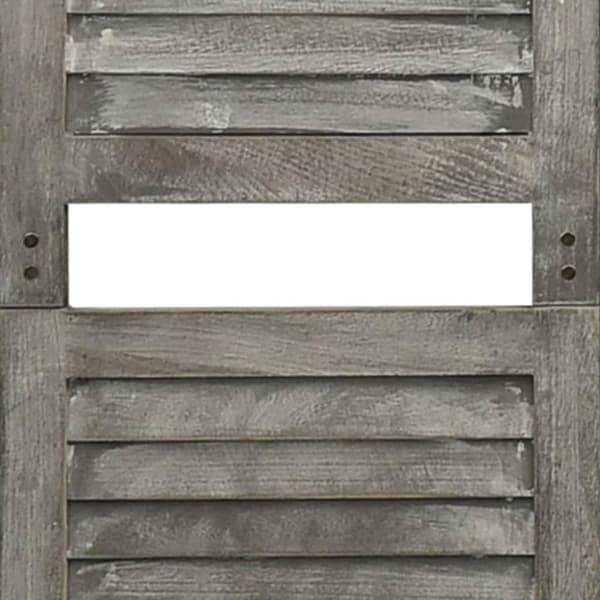 vidaXL 3-panels rumdeler 106,5x166 cm massivt træ grå