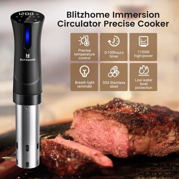 WiFi Sous Vide maskine 1100W præcisionskomfur Immersion Circulator Ultra Quiet