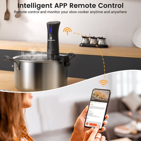 WiFi Sous Vide maskine 1100W præcisionskomfur Immersion Circulator Ultra Quiet