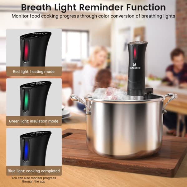 WiFi Sous Vide maskine 1100W præcisionskomfur Immersion Circulator Ultra Quiet