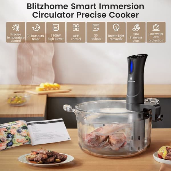 WiFi Sous Vide maskine 1100W præcisionskomfur Immersion Circulator Ultra Quiet