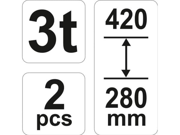 YATO STANDS 2 st 3 TONER, 280-420mm