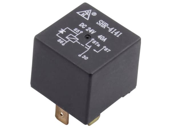 TRU COMPONENTS SHR-4141 SHR-12VDC-F-C 5pin Køretøjsrelæ 12 V/DC 40 A 1 x skiftekontakt