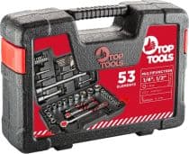 Top Tools Pipenøkkelsett 1/4", 1/2", 53 stk