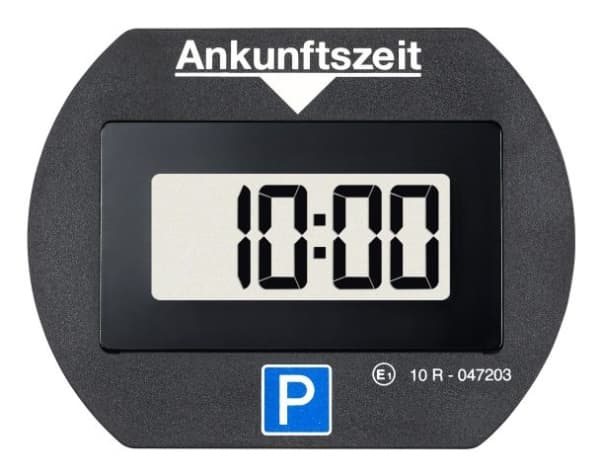 Needit PARK LITE elektrisk parkeringsskiva med registrering "Tysk udgave"svart