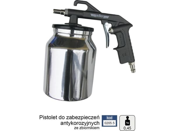 Adler ADLER PNEUMATISK ANTIKORROSJONSPISTOL MED TANK MAR0205.5