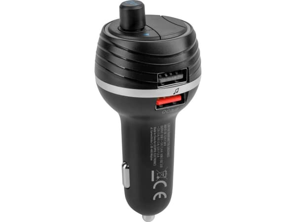 PeiYing FM-sender Bil FM-sender med Bluetooth-funksjon og to USB-porter