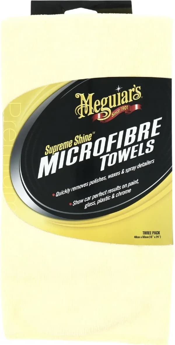 Meguiar's Supreme Shine mikrofiberkluter - 3-pakning
