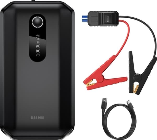 Powerbank / Baseus Super Energy auton hyppykäynnistin, 10000mAh, 1000A, USB (musta)