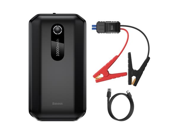 Powerbank / Baseus Super Energy auton hyppykäynnistin, 10000mAh, 1000A, USB (musta)