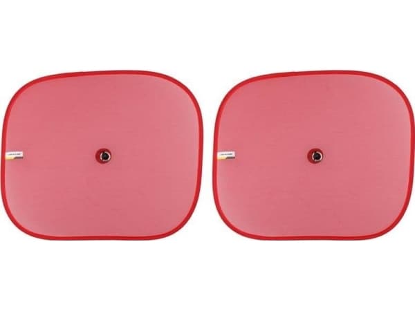 Dunlop - Solskjerm for bilsidevinduer 36x44 cm 2 stk (rød)