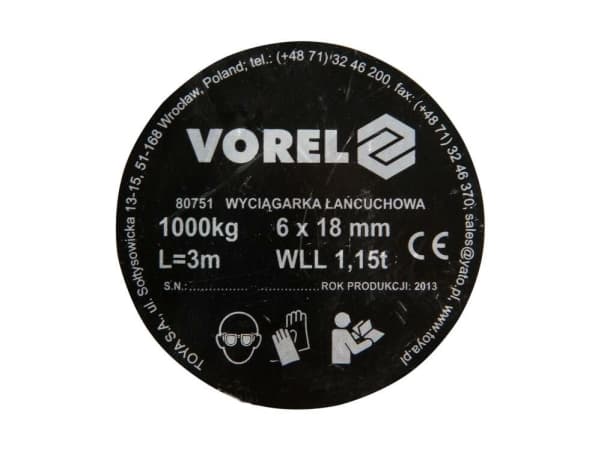VOREL 80751 donkraft & støtte til køretøj