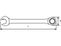 Miniatyrbilde 2 av 2: SATA KOMBINASJONSNØKKEL 13mm MED DOBBEL KRALLE