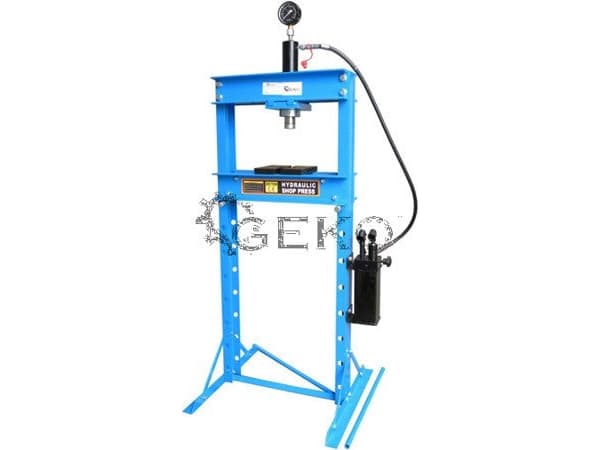 #20T hydraulisk presse med trykkmåler og totrinns pumpe (1)