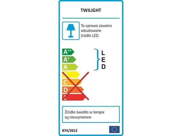 LangeLight TWILIGHT vegglampe, LED-armatur 14W/1239lm 4K, skumringssensor