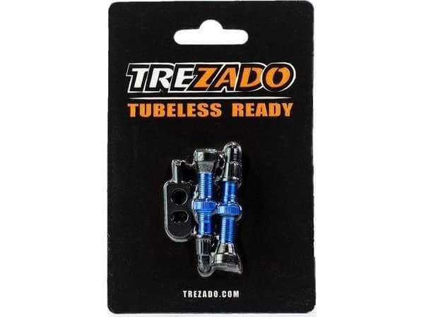 Trezado Blue venttiilit tubeless 60 mm järjestelmiin - 2 kpl avaimella varustettuna