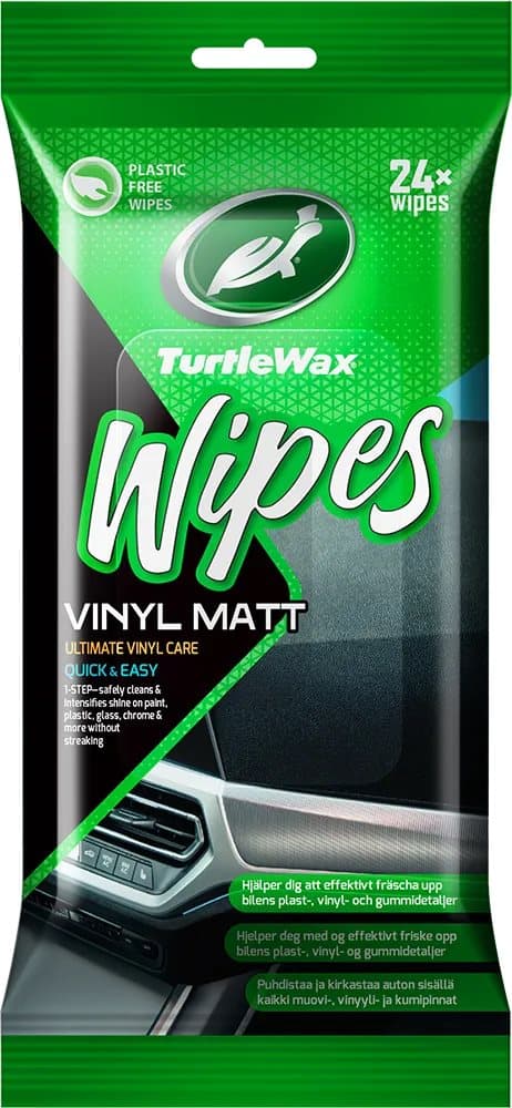 Turtle Wax Vinyl Matt - Ultimate Vinyl Care - 24 Wipes