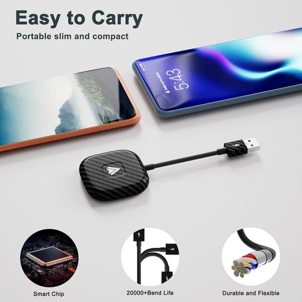 Tavalax Android Auto Trådlös Adapter för Apple