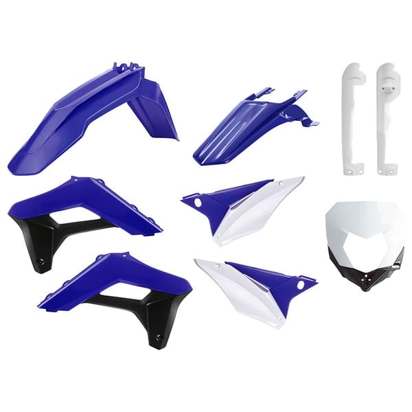 Polisport Full Enduro Kit W/fork Guards&mask Sherco Se-r/sef-r 17-20 Vit,Blå