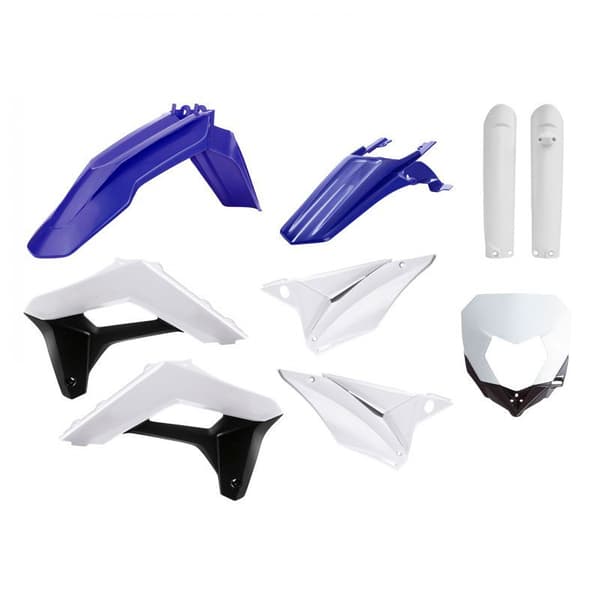 Polisport Full Enduro Kit W/fork Guards&mask Sherco Se-r/sef-r 17-20 Vit,Blå