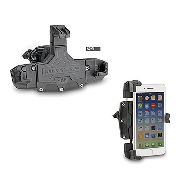 Givi Styrestöd Smartphone Svart 145 / 68 mm