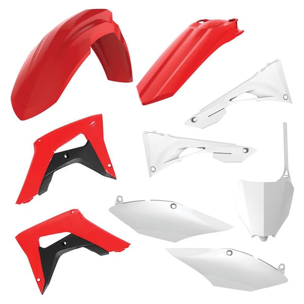 Polisport Off Road Plastsæt Mx Honda Crf250rx 19-20/crf450rx 17-19 Rød,Hvid