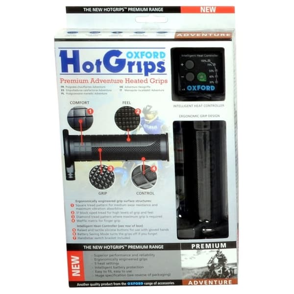Oxford Opvarmede Greb Oxford Hotgrips Premium Adventure Hvid