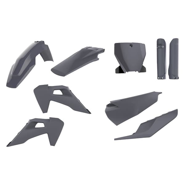 Polisport Off Road Plastkit Mx Full Husqvarna Tc/fc 19-22 Grå
