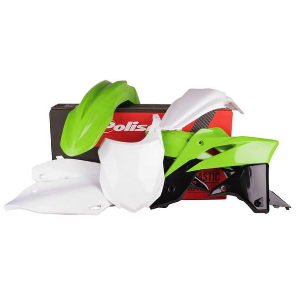 Polisport Mx Kit Kawasaki Kx250f 13-16 Oem 14-15 Grönt,Vit